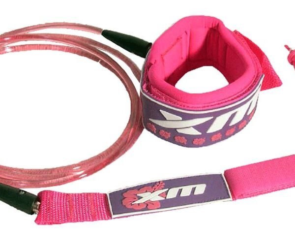 Xm surf more girls islander leash - 6 ft comp - pink