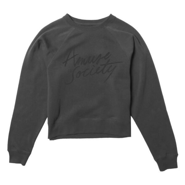 Amuse society Script pullover / charcoal