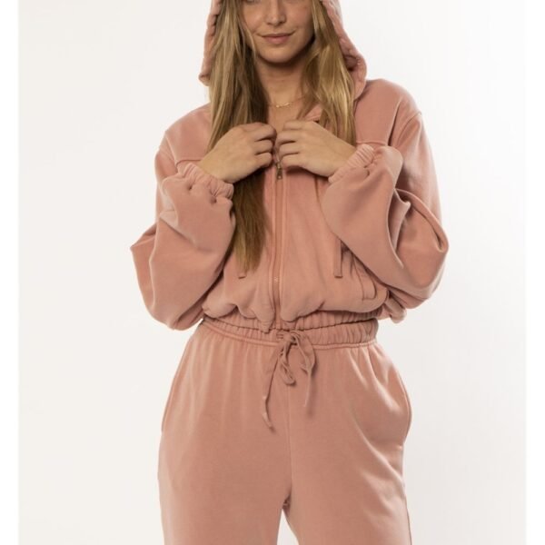Sisstrevolution Thrill Ls Fleece Top - Rose water