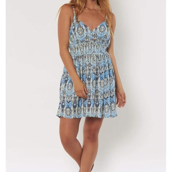 Sisstrevolution Pandawa S/L Wvn Dress / ocean