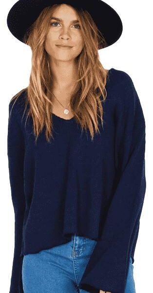 Amuse society after sundown sweater - dark navy