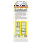 Back view of Solarez Microlite Filler packaging with usage instructions.