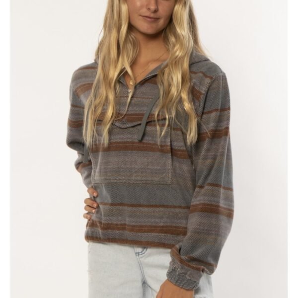 Sisstrevolution Moonrise Ls Wvn Fleece - Seaweed