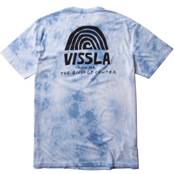 Vissla Ecology Center Rainbow SS PKT Tee - Light Blue Tie Dye