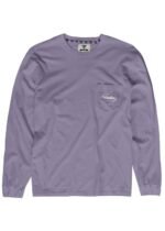 Vissla Coastwide Boys LS Tee in purple with front pocket logo.