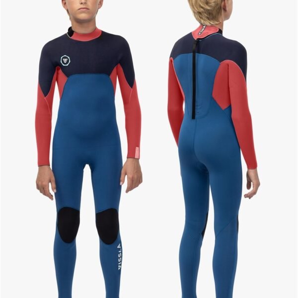 Vissla 7 Seas Boys 4-3 Full Back Zip - Light slate