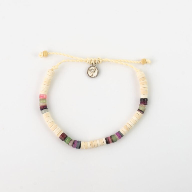 Pineapple Island bracelet COCB-017 with colorful beads and charm.