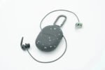 SurfEars 4.0 ear plugs with a compact case and carabiner attachment.