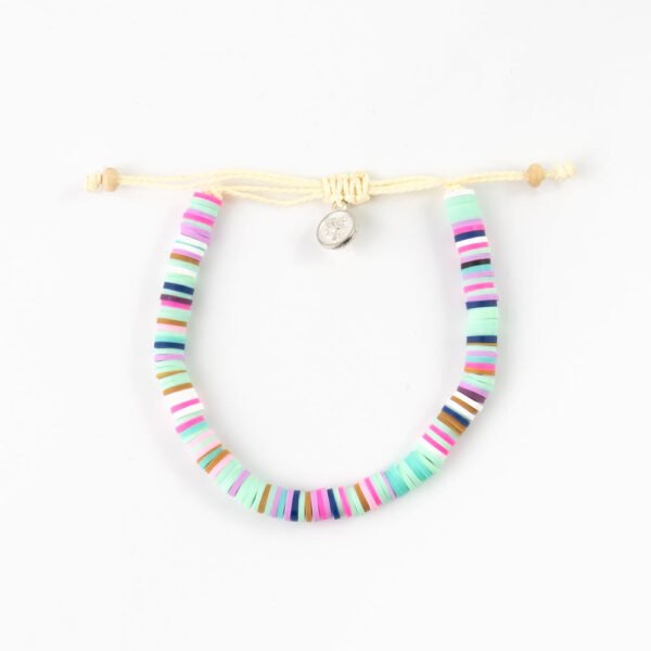 Colorful Pineapple Island bracelet FIM-008 with adjustable cord.