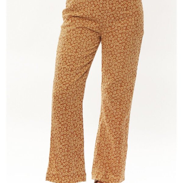 Sisstrevolution Heart Breaker Pant in Acorn with floral print design.
