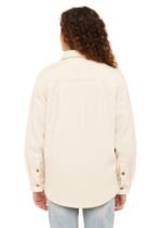 Sisstr Michelle Eco-Zy Shirt in sea salt, back view showcasing mid-length design.