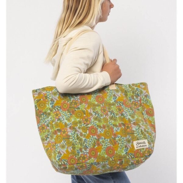 Sisstr Lovely Day Tote with vibrant floral print, perfect for shopping or casual outings.