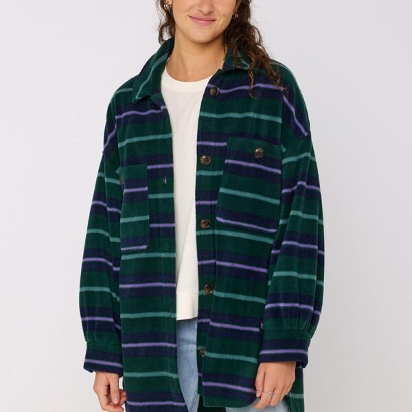 Sisstrevolution Polar Palmas Eco-zy Polar LS Overshirt -North Green