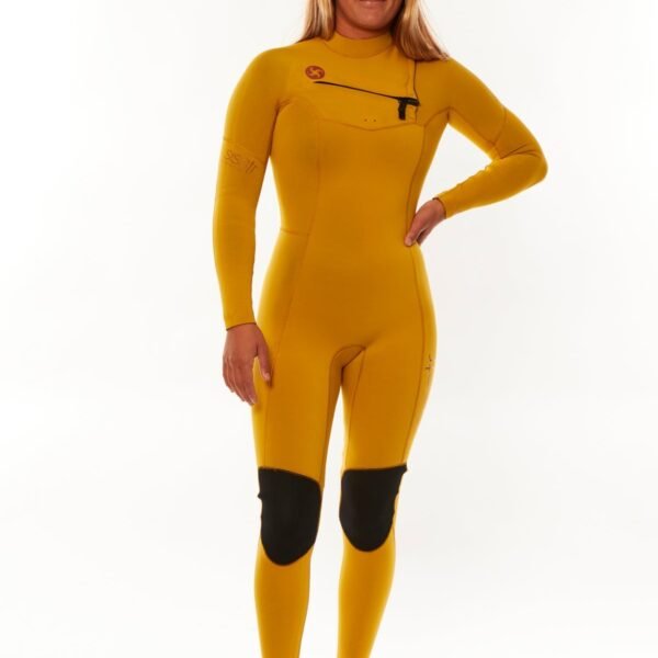 Sisstrevolution 7 Seas 4/3 Chest Full Wetsuit - Gold