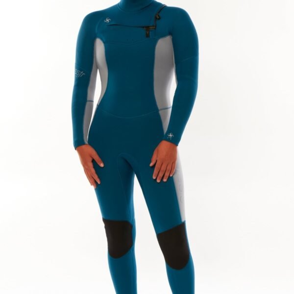 Sisstrevolution My seas 5/4 Hooded Chest Zip Full Wetsuit - Laguna