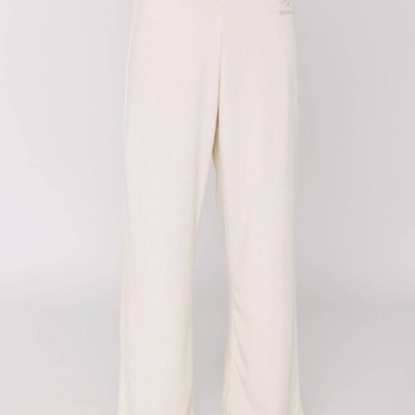 Sisstrevolution Sofia Pant in Sea Salt, front view of soft white ladies trousers.