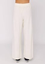 Sisstrevolution Sofia Pant in Sea Salt, back view of comfortable white ladies trousers.