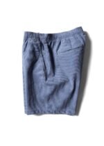 Vissla No See Ums Cord Eco 17" elastic walkshort, side view in blue.