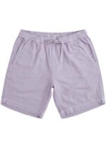 Vissla Sun 17" Walkshort in dusty lilac, front view with drawstring waist.