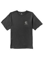 Front view of Vissla Waikiki Daze Organic Tee in phantom with minimalist logo.