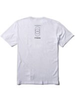 Back view of Vissla Caliper Comp Lite Eco Performance Tee in white.