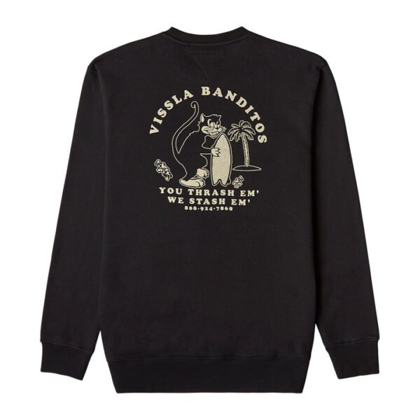 Vissla Banditos Organic Crew Fleece - Black