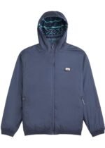 Vissla Sequoia Reversible Jacket in dark navy with a sleek hooded design.