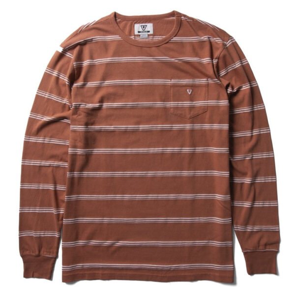 Vissla Kaulike LS Pocket Tee- Terracotta