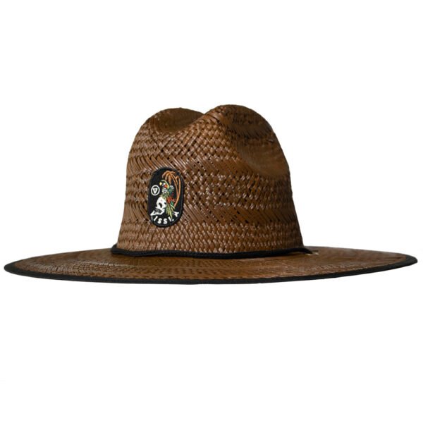 Vissla Outside Sets Lifeguard Hat with wide brim and woven straw design.