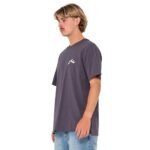 Side view of Rusty Competition short sleeve tee in navy with relaxed fit.