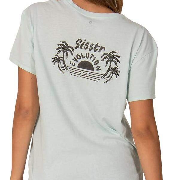 Sisstrevolution Paradise cove tee shirt - mist