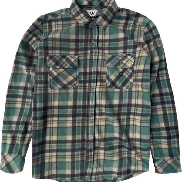 Vissla Eco-Zy LS Polar Flannel- Smokey Jade