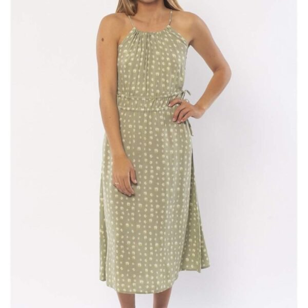 Sisstrevolution Cape Code Wvn Midi Dress - palm