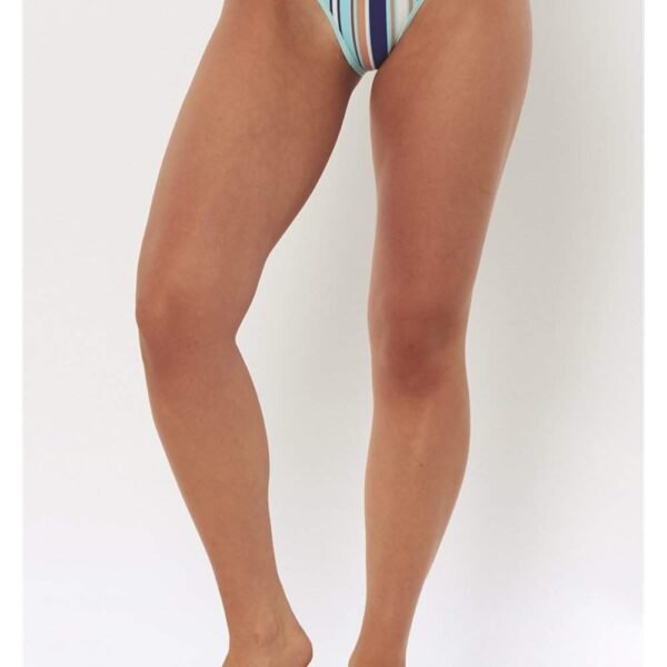 Sisstrevolution Stripe Jima Skimpy Bottom -  Baja Blue