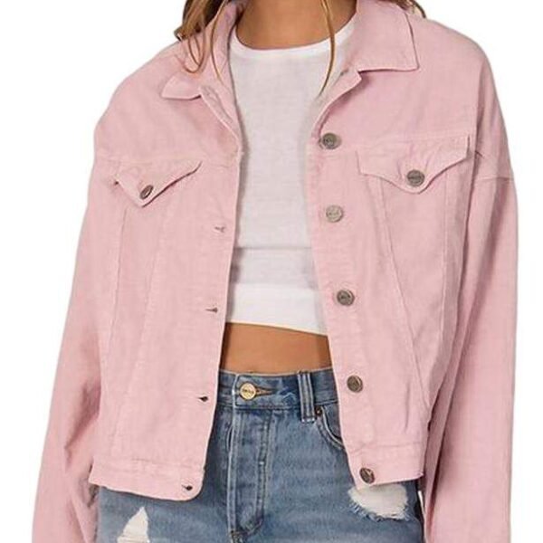 Sisstrevolution Strummin cords jacket - pink skies
