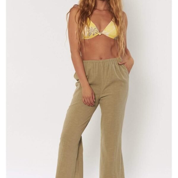 Sisstrevolution Glowing Rays Woven Pants - Light Agave
