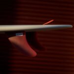 Deflow Duette twin fins -full tab- burgundy