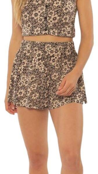 Sisstrevolution Blossom woven short - black