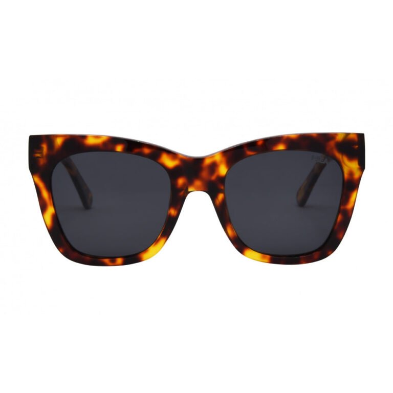 I-Sea Billie tortoise sunglasses with brown polarized lenses, front view.