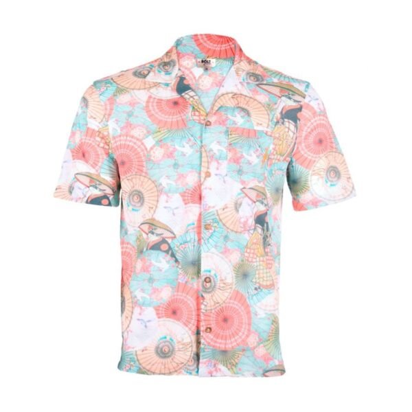 Lightning bolt Gueisha umbrella pique shirt