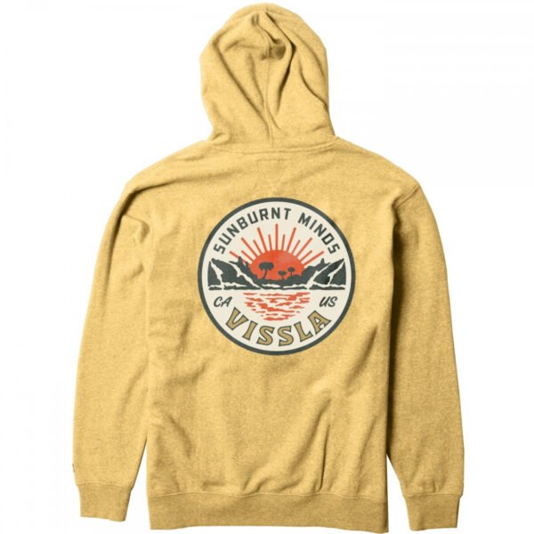 Vissla Coastal Eco PO Hoodie-Gold Coral Heather