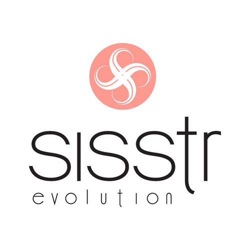 Sisstrevolution logo featuring a coral circular emblem with a wave-inspired design.
