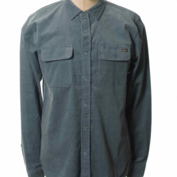 Salty Crew Woodsman L/S corduroy shirt - blue