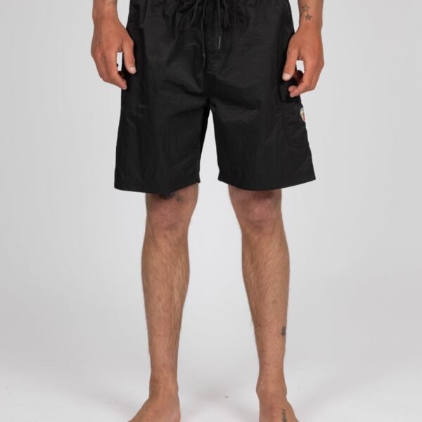 Rusty Tripped out elastic boardshort - black