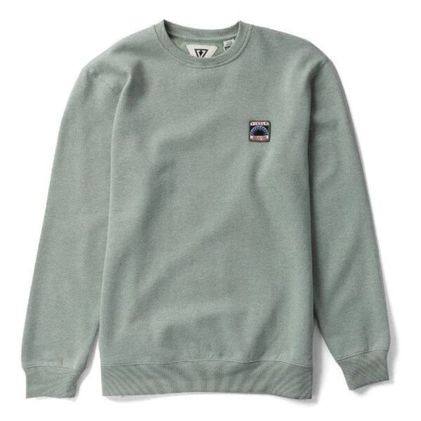 Vissla Solid Sets Eco Crew - Light Sage Heather