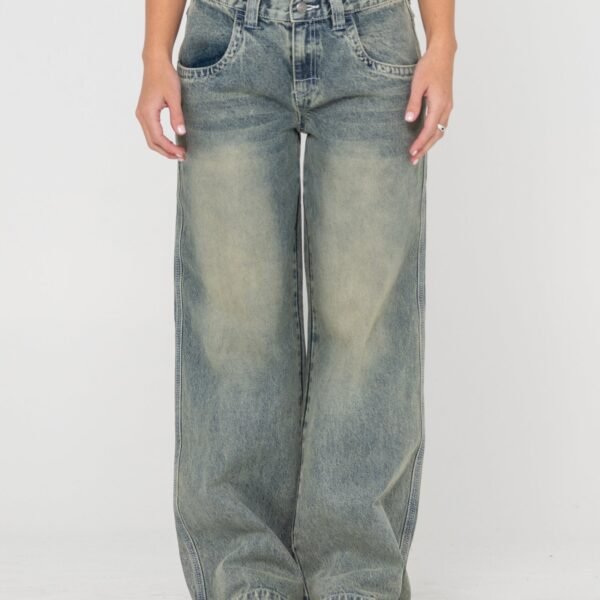 Rusty - Flip Mommy Low Rise tapeless denim jean - dirty dawg