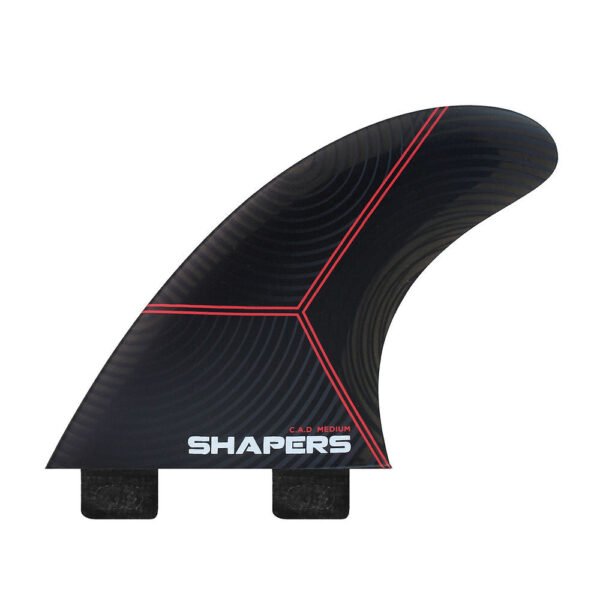 Shapers Fins - C.A.D Airlite Medium Thruster - Twin Tab Base - FCS Compatible