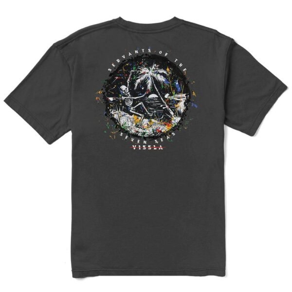 Vissla Skull Island Premium Organic Pkt Tee, Phantom