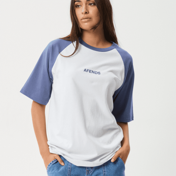 AFENDS Ryan Oversized Raglan Tee - Marlin